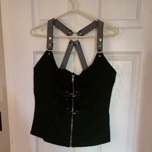 Living Dead Souls strap buckle top